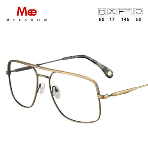 Titanium alloy glasses Men's glasses square ultrlight prescriptopn glasses preogressive large eyeglasses spectacle frame 1101A