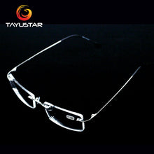 Load image into Gallery viewer, Titanium alloy glasses frame Rimless eyeglasses myopia Prescription eyeglasses men women myopia glasses reading glasses