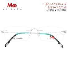 Load image into Gallery viewer, Titanium alloy glasses frame Rimless eyeglasses myopia Prescription eyeglasses men women myopia glasses reading glasses