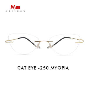 Titanium alloy glasses frame Rimless eyeglasses myopia Prescription eyeglasses men women myopia glasses reading glasses