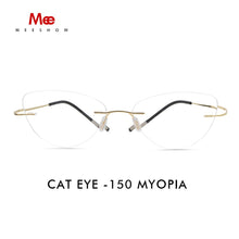 Load image into Gallery viewer, Titanium alloy glasses frame Rimless eyeglasses myopia Prescription eyeglasses men women myopia glasses reading glasses