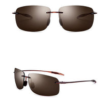 Load image into Gallery viewer, Titanium sunglasses 607 rimless square sunglasses 61-12-140  myopia reading sunglasses ultralight frame Driving glasses