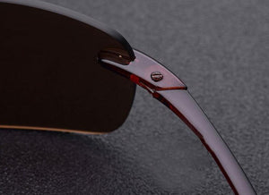 Titanium sunglasses 607 rimless square sunglasses 61-12-140  myopia reading sunglasses ultralight frame Driving glasses