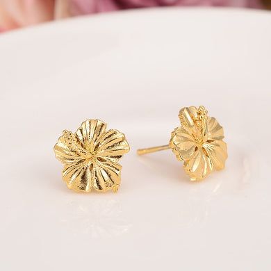 Tobago oro carino bel fioreOrecchini a bottone in rame Helix Orecchino Ciondoli per ragazze da donna Accessori da sposa Regali di Natale 