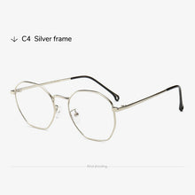 Load image into Gallery viewer, Toketorism Gold Metal Glasses Woman's Eyeglasses Vintage Man's Eyewear Optical Frames 52082