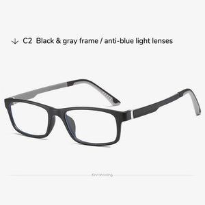 Toketorism Quality Flexible Lightweight Frame Anti Blue Light Computer Glasses for Unisex 3055