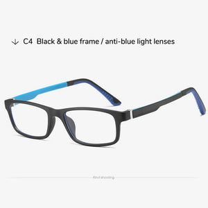 Toketorism Quality Flexible Lightweight Frame Anti Blue Light Computer Glasses for Unisex 3055