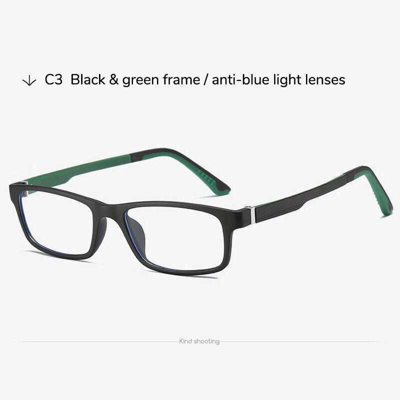 Toketorism Quality Flexible Lightweight Frame Anti Blue Light Computer Glasses for Unisex 3055