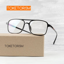 Load image into Gallery viewer, Toketorism Vintage Glasses Woman Man Double Bridge Retro Eyeglasses Lightweight Optical Frame 0342
