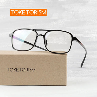 Toketorism Vintage Glasses Woman Man Double Bridge Retro Eyeglasses Lightweight Optical Frame 0342