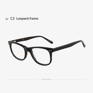 Toketorism rectangle acetate mens quality plain eyeglassses for Optics  prescription glasses frames