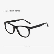Load image into Gallery viewer, Toketorism rectangle acetate mens quality plain eyeglassses for Optics  prescription glasses frames