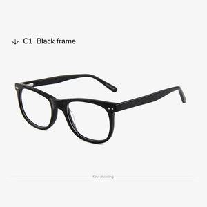 Toketorism rectangle acetate mens quality plain eyeglassses for Optics  prescription glasses frames