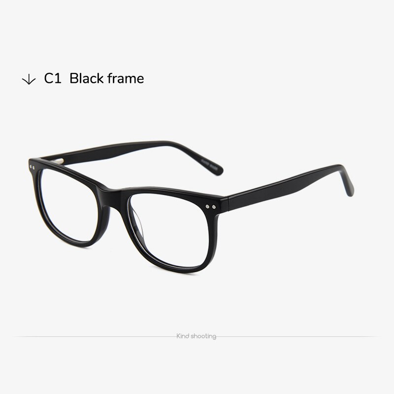 Toketorism rectangle acetate mens quality plain eyeglassses for Optics  prescription glasses frames