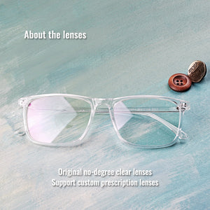 Toketorism transparent glasses prescription optical eyeglasses frame spectacle for men and women 2142
