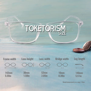 Toketorism transparent glasses prescription optical eyeglasses frame spectacle for men and women 2142