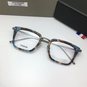 Tom Brand York TBX916 Fashional Square Eyeglasses metal Frame Men Women Classic Optical Prescription Eyewear Original box