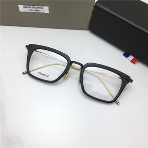 Tom Brand York TBX916 Fashional Square Eyeglasses metal Frame Men Women Classic Optical Prescription Eyewear Original box