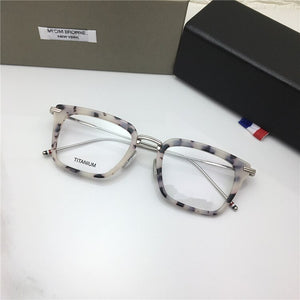 Tom Brand York TBX916 Fashional Square Eyeglasses metal Frame Men Women Classic Optical Prescription Eyewear Original box