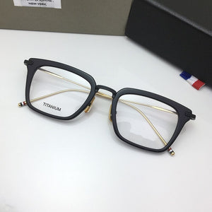 Tom Brand York TBX916 Fashional Square Eyeglasses metal Frame Men Women Classic Optical Prescription Eyewear Original box