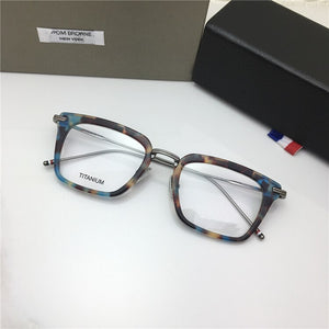 Tom Brand York TBX916 Fashional Square Eyeglasses metal Frame Men Women Classic Optical Prescription Eyewear Original box
