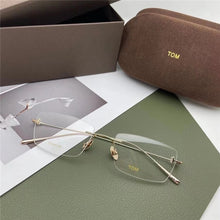 Load image into Gallery viewer, Tom Brand Rimless Eyeglass Frames Titanium Eyeglass Frames  Men Designer Glasses  Prescription Glasses  Optical Glasses Ford