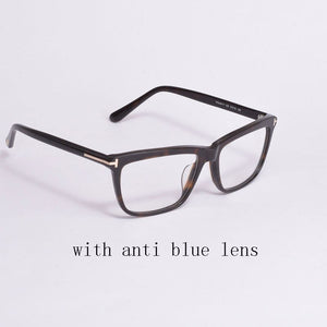 Tom For Optical Eyeglasses Frames Forde Square Acetate Women Men Reading Myopia Prescription TF5407 EyeGlasses With Case