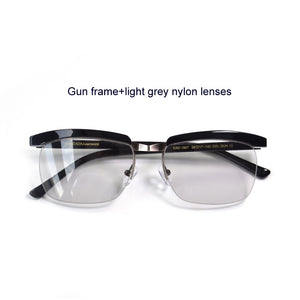 Tom Hardy Movie The Legend Eyeglasses Frame for Men Zero Diopter Anti Blue Ray Blocking Computer Glasses Light Blue Sunglasses