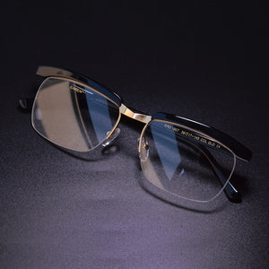 Tom Hardy Movie The Legend Eyeglasses Frame for Men Zero Diopter Anti Blue Ray Blocking Computer Glasses Light Blue Sunglasses