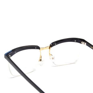 Tom Hardy Movie The Legend Eyeglasses Frame for Men Zero Diopter Anti Blue Ray Blocking Computer Glasses Light Blue Sunglasses