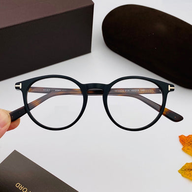 Tom for Optical Eyeglasses Frames Forde Round Acetate Women Men Reading Myopia Prescription TF5524 EyeGlasses With Case