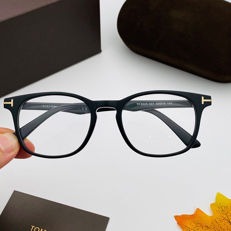 Tom for Optical Eyeglasses Frames Forde square Acetate Women Men Reading Myopia Prescription TF5505 EyeGlasses With Case