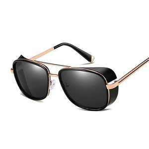 Tony Stark Iron Man Sunglasses Men Women Steampunk Sun Glasses Male Vintage Gradient Red Sunglass UV400