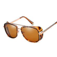 Load image into Gallery viewer, Tony Stark Iron Man Sunglasses Men Women Steampunk Sun Glasses Male Vintage Gradient Red Sunglass UV400
