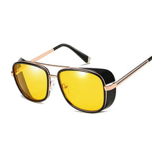 Load image into Gallery viewer, Tony Stark Iron Man Sunglasses Men Women Steampunk Sun Glasses Male Vintage Gradient Red Sunglass UV400