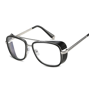 Tony Stark Iron Man Sunglasses Men Women Steampunk Sun Glasses Male Vintage Gradient Red Sunglass UV400