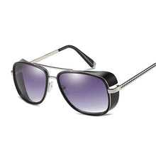 Load image into Gallery viewer, Tony Stark Iron Man Sunglasses Men Women Steampunk Sun Glasses Male Vintage Gradient Red Sunglass UV400
