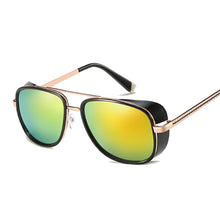 Load image into Gallery viewer, Tony Stark Iron Man Sunglasses Men Women Steampunk Sun Glasses Male Vintage Gradient Red Sunglass UV400