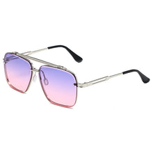 Load image into Gallery viewer, Tony Stark Sunglasses Costume Gradient Eyewear Retro Square Pilot Sun Glasses Frames for Men Women