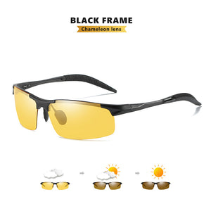 Top Anti-riflesso Occhiali per la visione notturna diurna per la guida Occhiali da sole polarizzati Occhiali da sole fotocromatici Occhiali zonnebril heren 