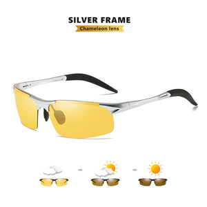 Top Anti-riflesso Occhiali per la visione notturna diurna per la guida Occhiali da sole polarizzati Occhiali da sole fotocromatici Occhiali zonnebril heren 
