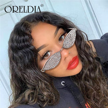 Load image into Gallery viewer, Top Brand Designer Cat Eye Sunglasses Women  Small Sexy  Rhinestone Sun glasses Women Vintage Eyeglasses oculos de sol