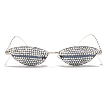 Load image into Gallery viewer, Top Brand Designer Cat Eye Sunglasses Women  Small Sexy  Rhinestone Sun glasses Women Vintage Eyeglasses oculos de sol