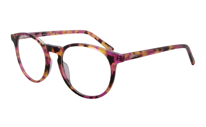 Top Women Eyeglasses Retro Vintage Round Rimmed Acetate Optical Eye Glasses Frame Oculos De Grau Feminino SH045