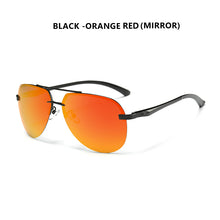 Load image into Gallery viewer, Top Male Rimless Aviation Sunglasses Men Polarized Mirror Anti-glare Sun Glasses For Men Women Pilot gafas de sol hombre UV400