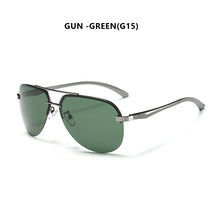 Load image into Gallery viewer, Top Male Rimless Aviation Sunglasses Men Polarized Mirror Anti-glare Sun Glasses For Men Women Pilot gafas de sol hombre UV400