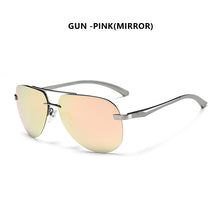 Load image into Gallery viewer, Top Male Rimless Aviation Sunglasses Men Polarized Mirror Anti-glare Sun Glasses For Men Women Pilot gafas de sol hombre UV400