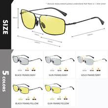 Load image into Gallery viewer, Top Memory Metal Photochromic Sunglasses Men Polarized Women Day Night Vision Driving Goggles Sun Glasses zonnebril heren UV400