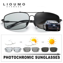 Load image into Gallery viewer, Top Memory Metal Photochromic Sunglasses Men Polarized Women Day Night Vision Driving Goggles Sun Glasses zonnebril heren UV400