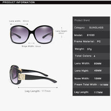 Load image into Gallery viewer, Top Oversized Black Sunglasses Women Large Size Big Retro Mirror Sun Glasses for women Lady Female Brand Designer